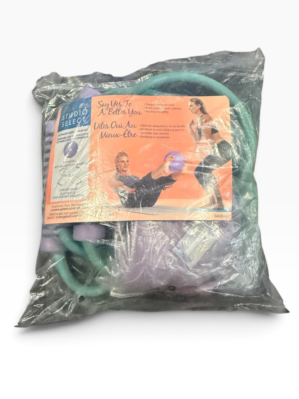 Gaiam Studio Select Ultimate Core Toning Kit Ab Ball Core Reformer New Sealed